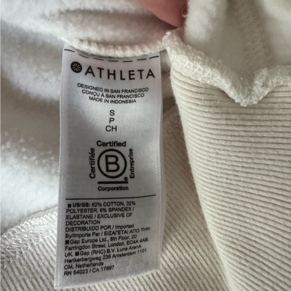 Athleta Retroplush Fleece Hoodie Sweatshirt Women’s size Small - Picture 8 of 12